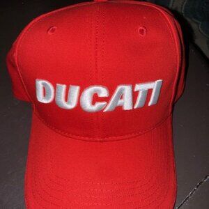 Ducati Red Baseball Cap – Embroidered Logo